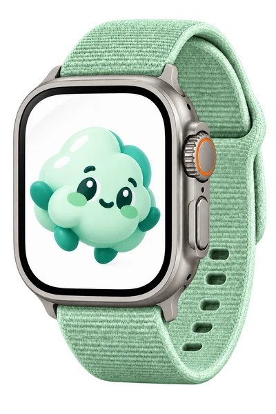 Fledin's Puff mascot on Apple Watch