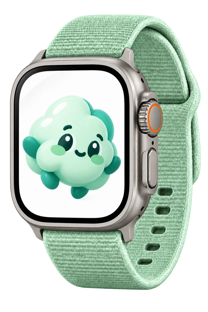 Fledin's Puff mascot on Apple Watch